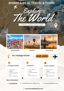 Beige and Yellow Modern Travel Agency Package - Flyer